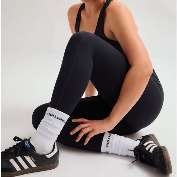 Girlfriend Collective Solid Black Compressive High-Rise Leggings Plus Size 4XL - Picture 4 of 12